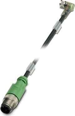 Produktbild Phoenix 1694897. Kabellänge: 0,6 m, Stecker: M12. Produktfarbe: Schwarz