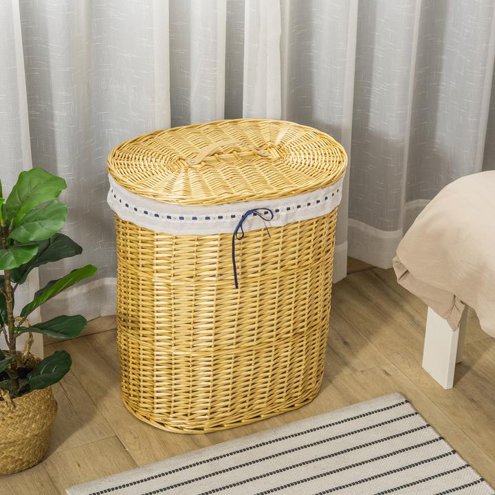 Immagine prodotto Homcom Cesto per il bucato con sacca per il bucato rimovibile (15 l)