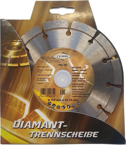 Produktbild Cedima DIAMOND SEGMENTAL CUTTING WHEEL 150X2,0