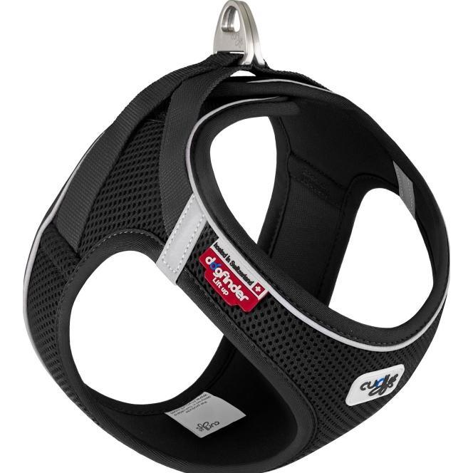Curli Magnetic Vest Hundegeschirr Air-Mesh Schwarz S (S, Hund, Allgemein), Halsband + Leine