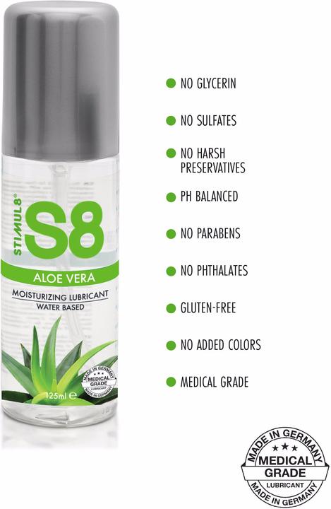 Actual product image Stimul8 S8 Lube Aloe (125 ml)