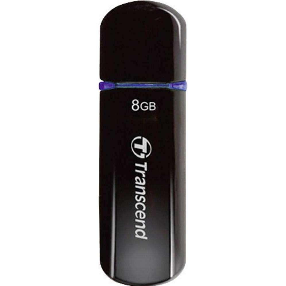 Thumbnail - Transcend JetFlash 600 (8 GB, USB-A, USB 2.0), USB Stick, Schwarz