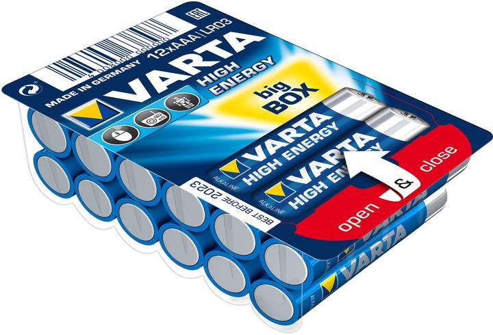 Produktbild Varta LONGLIFE Power Box (12 Stk., AAA / LR03 / Micro / R03 / AM4 / MN2400 / KR03, 1260 mAh)