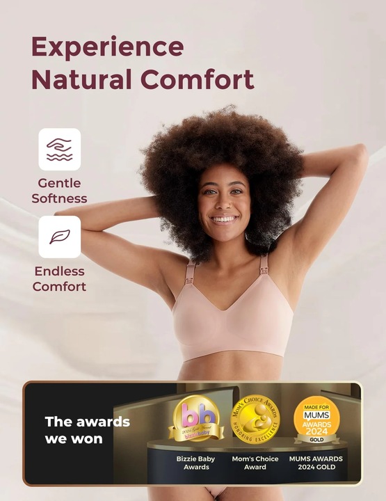 Immagine prodotto Momcozy Reggiseno per allattamento Beige L (L)