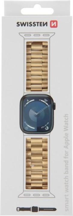 Produktbild Swissten Metal Band for Apple Watch 38/40/41 mm Gold (Edelstahl)