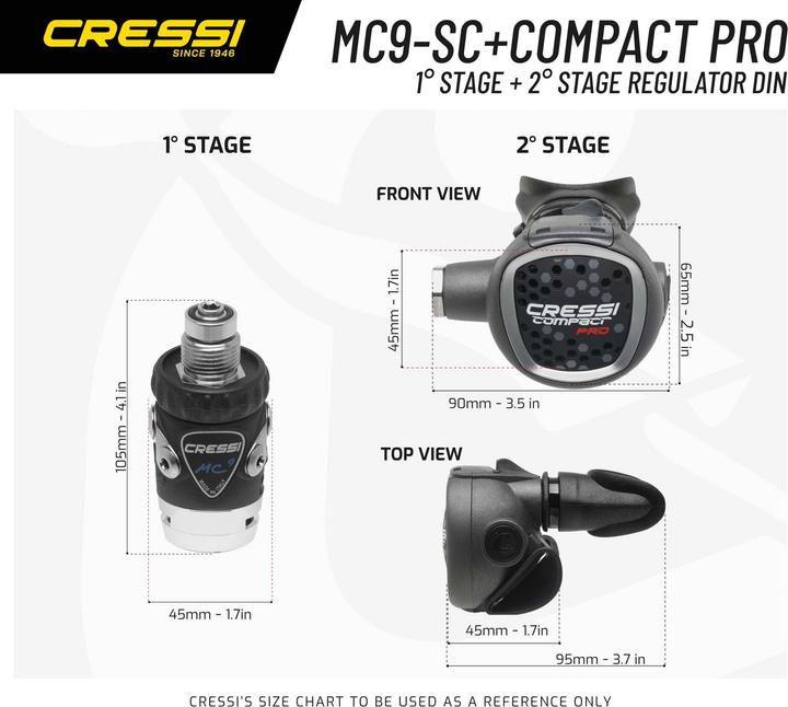 Produktbild Cressi MC9 SC + Compact Pro
