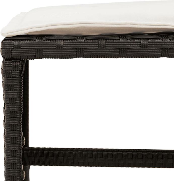 Immagine prodotto VidaXL Mobili da giardino set da pranzo set da giardino gruppo di sedute 9 pezzi in poly rattan nero (110 cm)