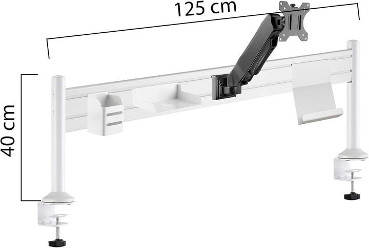 Actual product image Unilux Organisational element ERGO STATION, white (Table, 27", 7 kg)