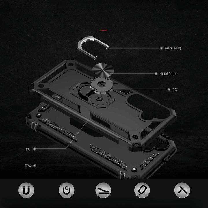 Actual product image Cover-Discount FE - Robust back cover with kickstand (Samsung Galaxy S24 FE)