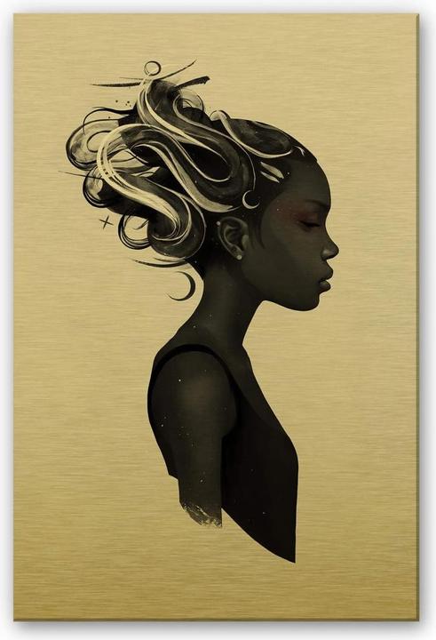 Produktbild Trenddeko Goldeffekt - Hard to say (40 x 60 cm)