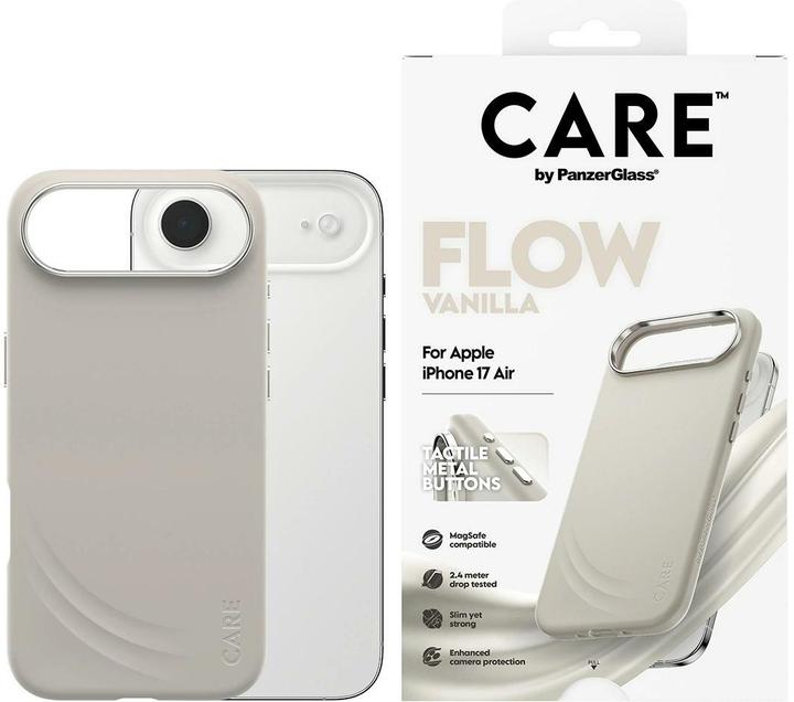Produktbild PanzerGlass CARE by Feature FLOW Case Vanilla w. MagSafe iPhone 17 Air (Apple iPhone Air)