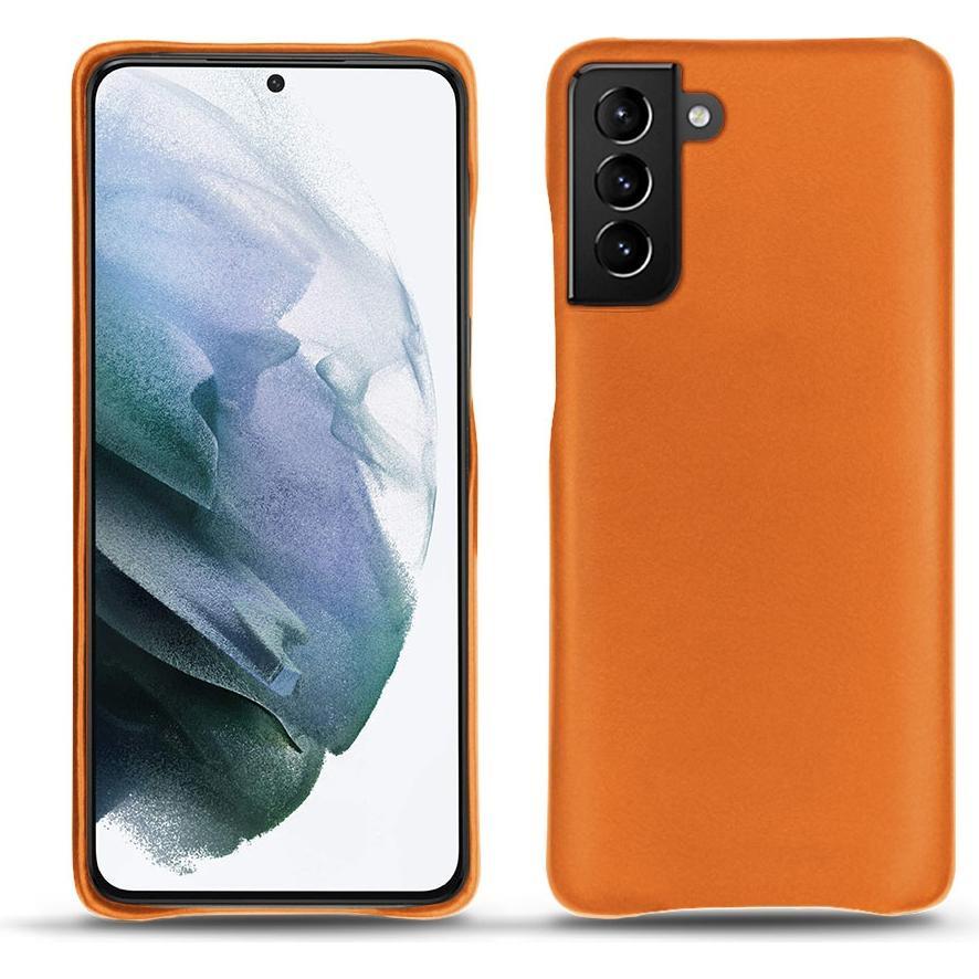 Noreve Lederschutzhülle (Samsung Galaxy S21+), Smartphone Hülle, Orange