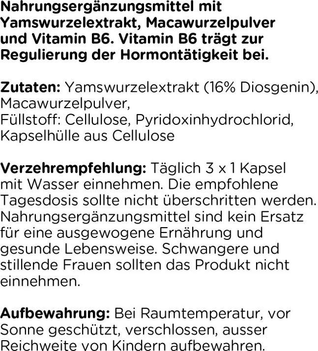 Nährwerte und Zutaten Kanela Yamswurzel Kapseln (100 Stk) (100 Stück, Kapseln)