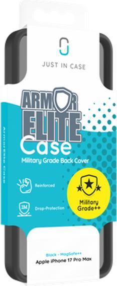 Produktbild Just in Case Military Grade Kunststoff Back Cover Schwarz Magnetisch Apple iPhone 17 Pro Max (Apple iPhone 17 Pro Max)