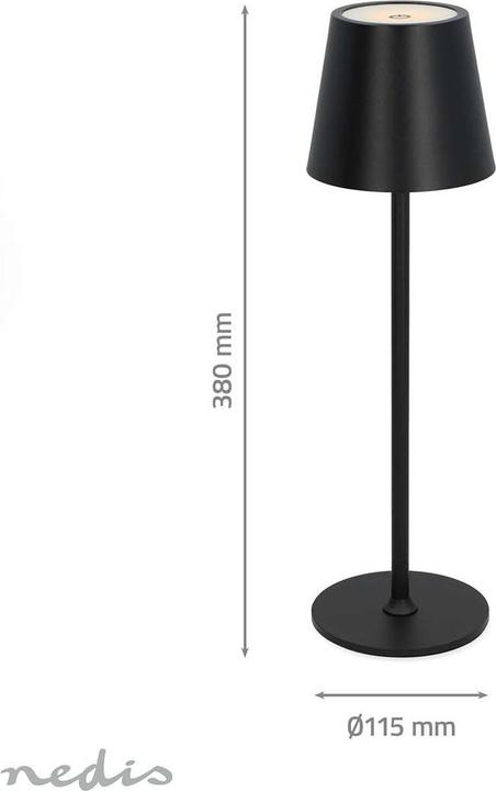 Actual product image Nedis LED table lamp | LED | 1.8 W | 150 lm | 3000 - 6000 K | black (150 lm)
