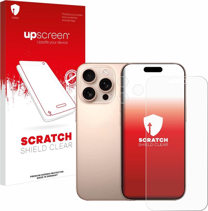 Immagine prodotto upscreen Scratch Shield Pellicola (1 pz., Apple iPhone 16 Pro Max)