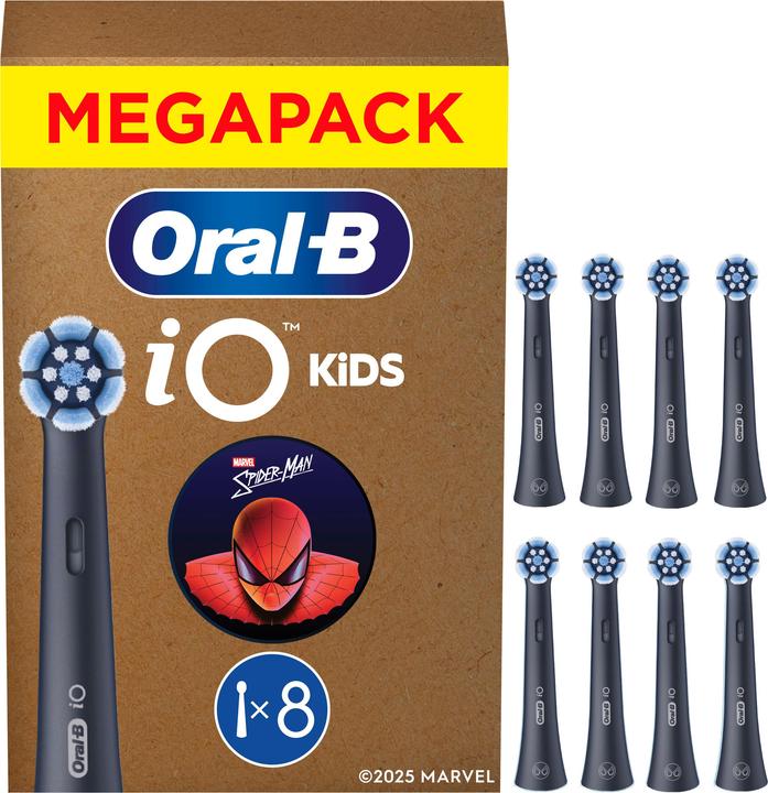 Actual product image Oral-B Aufsteckbürsten iO Kids Spiderman 8er FFU Aufsteckbürsten (8x)