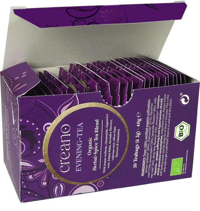 Produktbild Creano Tee Bio Teebeutel Abend Tee Packung mit 20 Beutel No.14 (83 g)