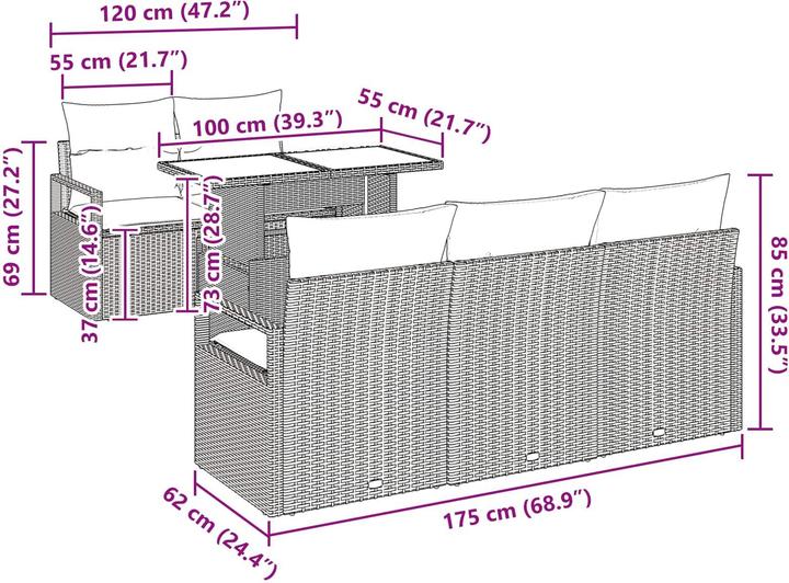 Produktbild vidaXL gartenmöbel