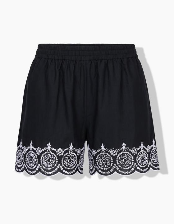 Image du produit Studio Untold Short à jambe large et broderie blanche (52)