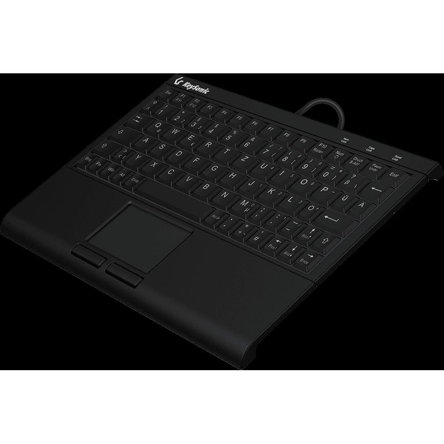 KeySonic KSK-3211ELU (DE) (DE, Kabelgebunden), Tastatur, Schwarz