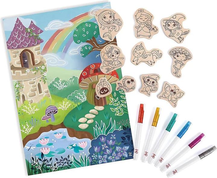 Actual product image Hape Painting & Play Set "Magic Forest