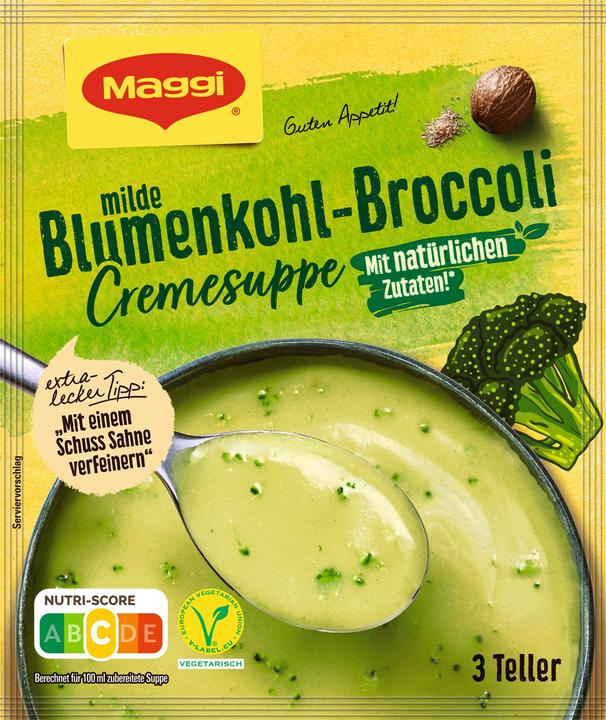 Maggi GUTEN APPETIT Blumenkohl-Broccoli Cremesuppe, ergibt 750 ml (750 ml)
