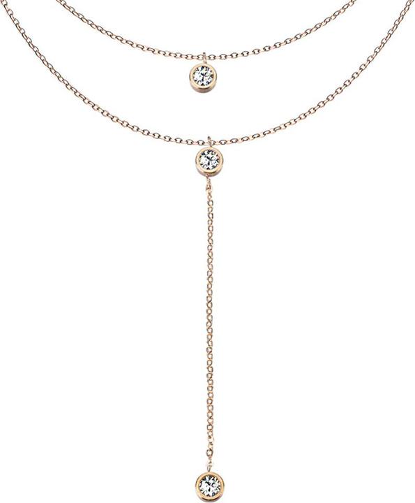 Immagine prodotto Star Piercing Catena oro rosa con ciondolo in cristallo su catena (Acciaio chirurgico 316L)