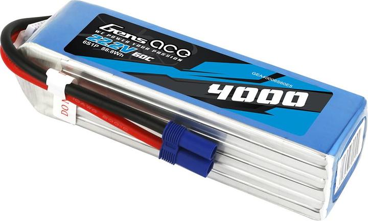 Produktbild Gens Ace RC-Akku LiPo 4000 mAh 22.2 V 60 C (22.20 V, 4000 mAh)