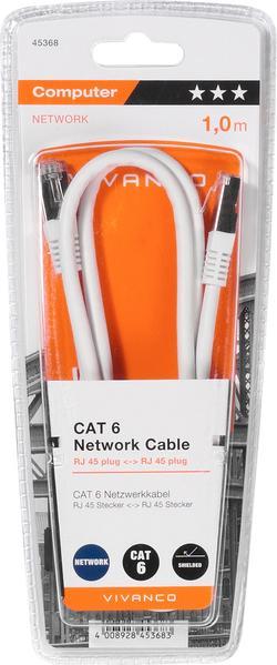 Produktbild Vivanco Netzwerkkabel (F/UTP, CAT6, 1 m)