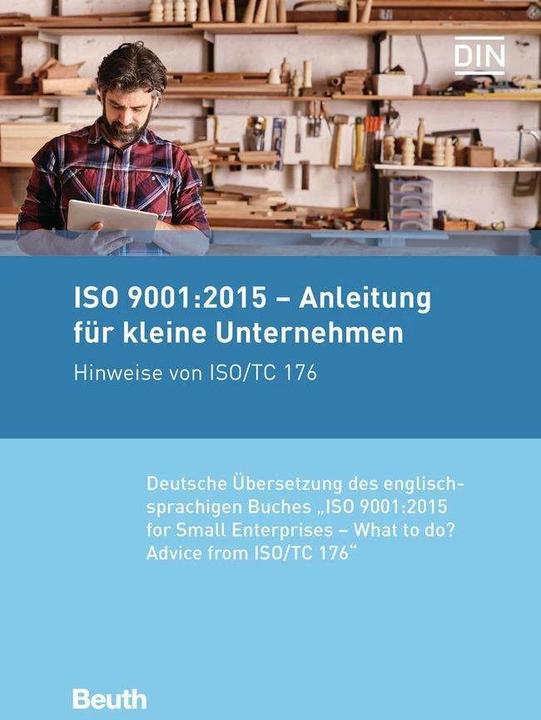 Produktbild ISO 9001:2015 - Anleitung für kleine Unternehmen (Deutsch, DIN e.V., 2017)