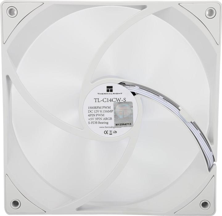 Actual product image Thermalright TL-C14CW-S computer cooling system Computer case Fan Black 1 pc(s) (140 mm, 1 x)