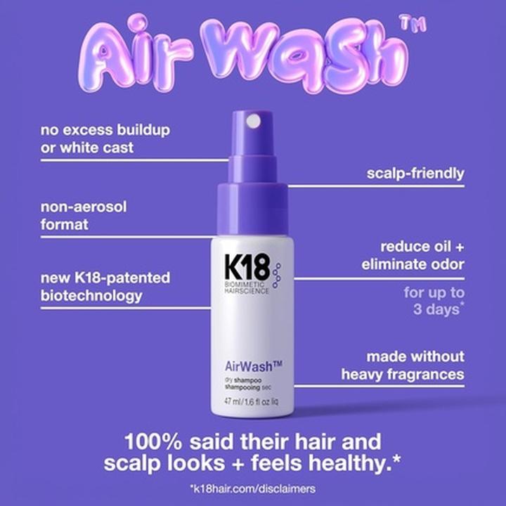 Produktbild K18 Airwash (47 ml, Trockenshampoo)
