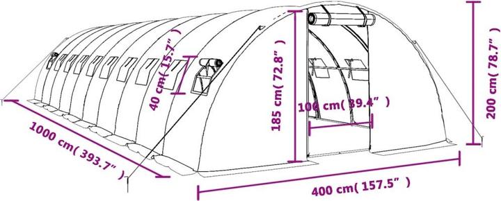 Immagine prodotto vidaXL Gewächshaus