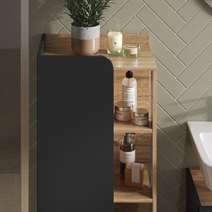 Produktbild Vicco Karen mit Tür und offenen Fächern (50 x 35 x 128 cm)