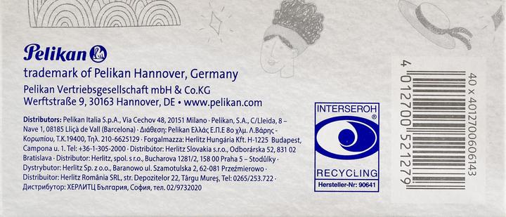 Produktbild Pelikan Kunststoff-Radierer S+S 40L, weiá