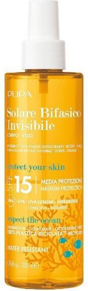 Actual product image Pupa Milano Invisible Sunscreen Two-Phase (SPF 15, 200 ml)