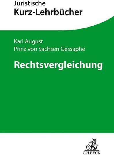 Produktbild Rechtsvergleichung (Deutsch, Karl August Prinz von Sachsen Gessaphe, 2025)