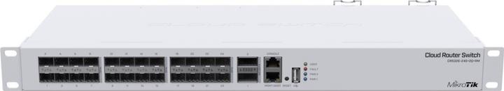 Actual product image MikroTik CRS326-24S+2Q+RM Network switch Managed L3 Fast Ethernet (10/100) White 1U (27 ports)