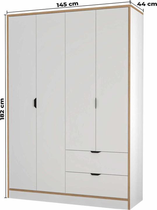 Produktbild Skye Decor Arden 145 Wardrobe (145 x 44 x 182 cm)