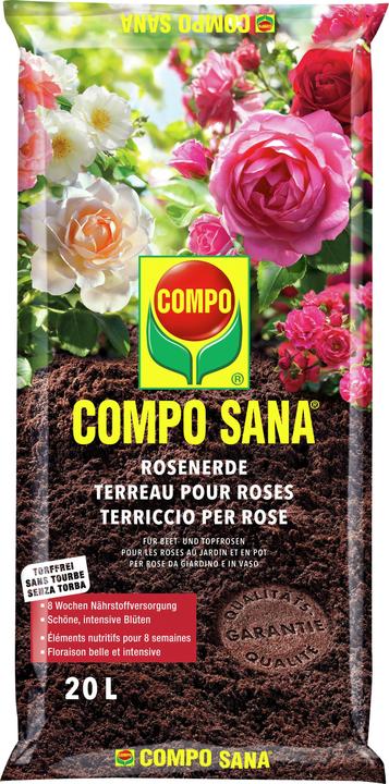 Immagine prodotto Compo SANA Terriccio per rose - senza torba (20 l, Terriccio senza torba)