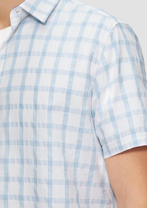 Immagine prodotto S.Oliver Hemd Regular Fit: Kariertes Kurzarmhemd mit Struktur (L)