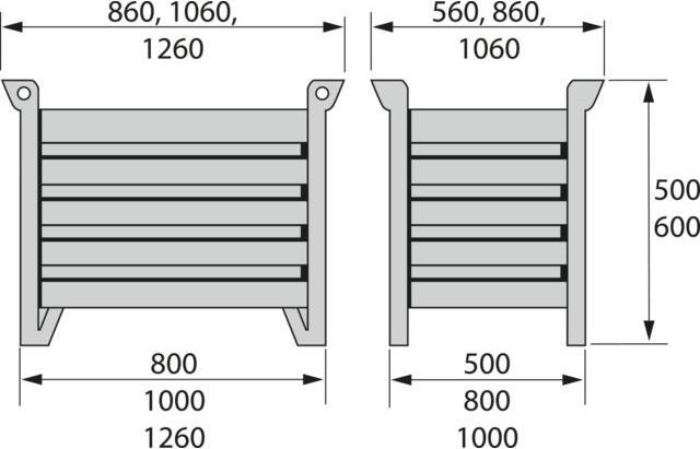 Actual product image Transport and stacking containers with flap