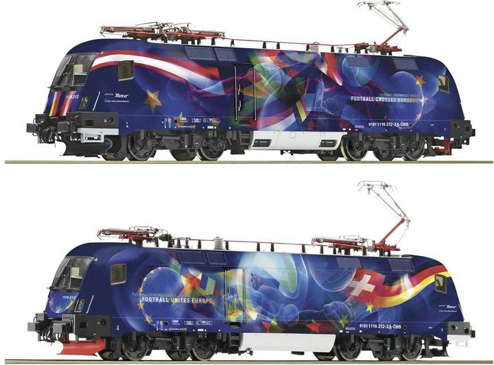 Actual product image Roco 7510062 H0 Electric locomotive Rh 1116 Football unites Europe of the ÖBB (Track H0)