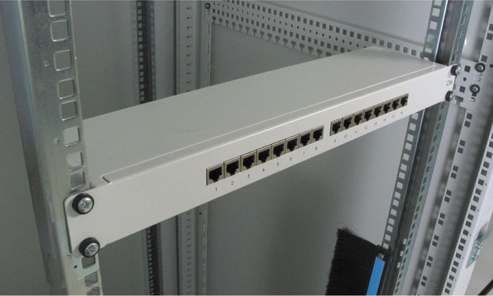 Produktbild equip 19" Patchpanel: 16 Port, 1HE, grau