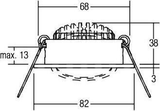 Produktbild Brumberg LED-Einbaustrahler (660 lm)