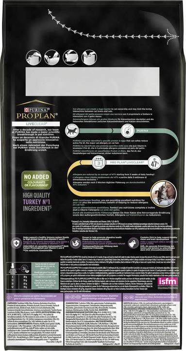 Immagine prodotto Purina ONE PP LIVECLEAR Kttn tacchino 1,4 kg (Junior, 1 pz., 1400 g)