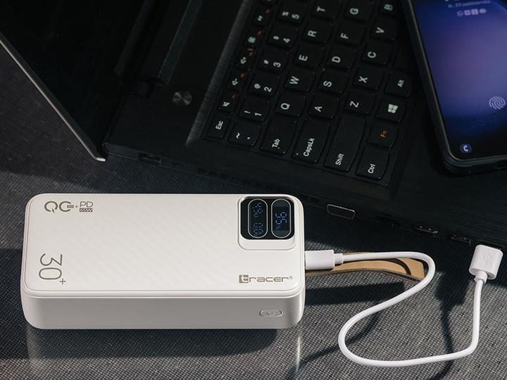 Tracer Blaze 30000 mAh 65 W White (30000 mAh, 65 W, 74 Wh)