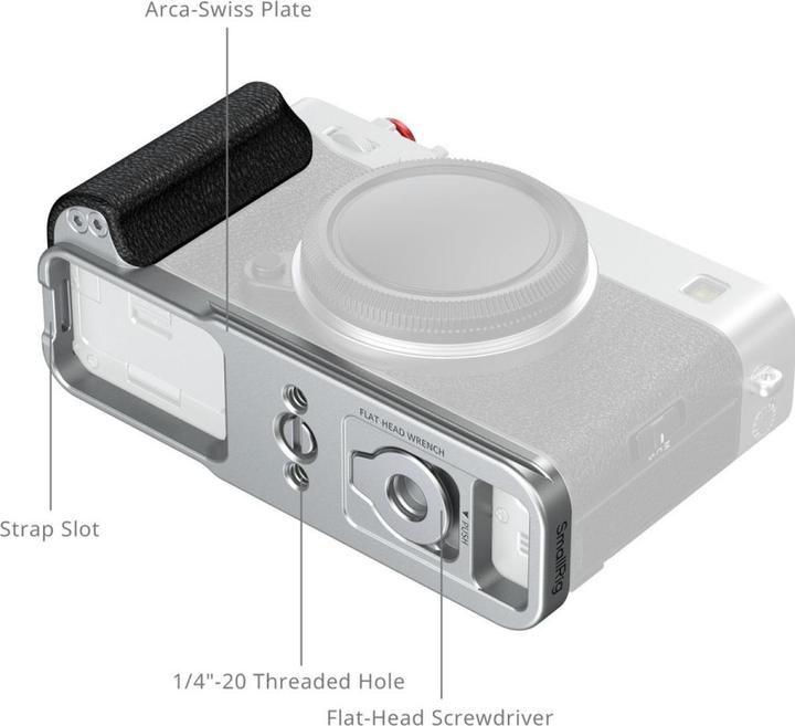 Image du produit SmallRig L-Winkel mit Silikongriff für X-E5 (Poignée)