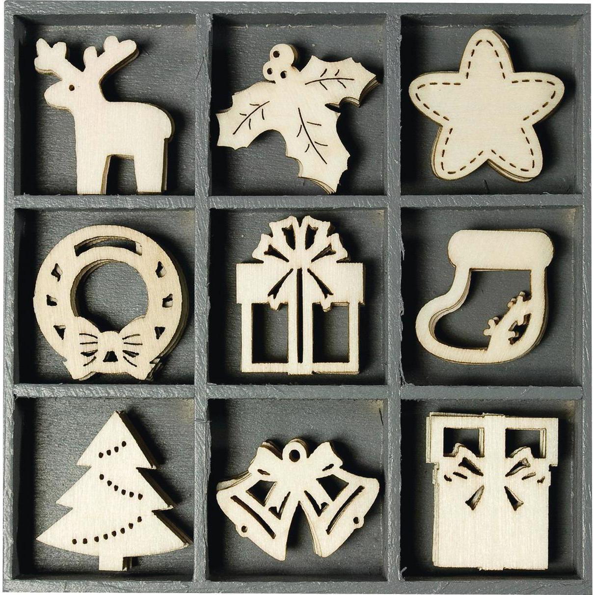 Heyda, Weihnachtsdeko, Holzornamente Weihnachten